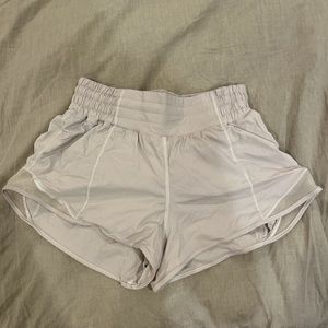 LIGHT PURPLE/GREY LULULEMON HOTTY HOT SHORTS